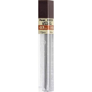 Pentel Druckbleistift Mine HI POLYMER SUPER Härtegrad: HB 12 Stück