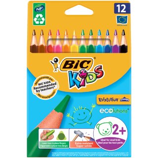 BIC KIDS Dreikant Buntstifte Evolution Triangle 12er Etui