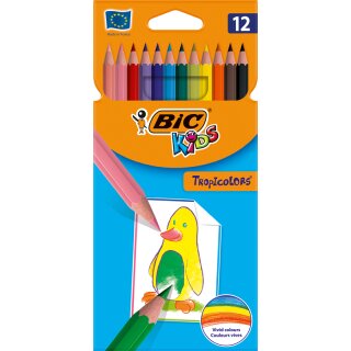 BIC KIDS Buntstifte Tropicolors 12er Kartonetui