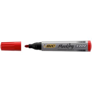 BIC Permanent Marker Marking 2000 Ecolutions rot