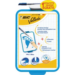 BIC Weißwandtafel Velleda Maße: (B)190 x (H)260 mm weiß blau