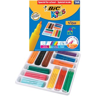 BIC KIDS Fasermaler Visa 144er Klassenpackung