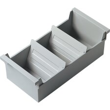 helit Karteitrog A6 quer lichtgrau unbestückt inkl....