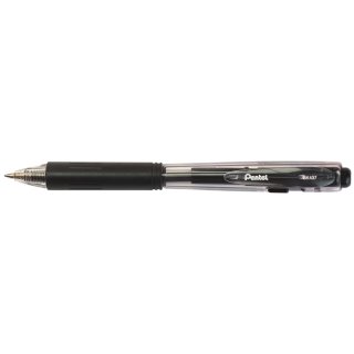 Pentel Druckkugelschreiber BK437 schwarz Strichstärke: 0,35 mm
