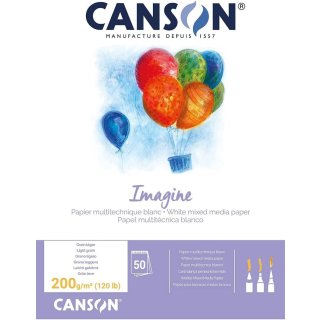 CANSON Skizzenblock Imagine DIN A5 200 g/qm 50 Blatt