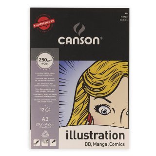 CANSON Manga Block DIN A3 250 g/qm 12 Blatt