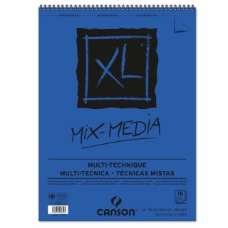 CANSON Skizzen und Studienblock "XL MIX MEDIA" DIN A2 15 Blatt