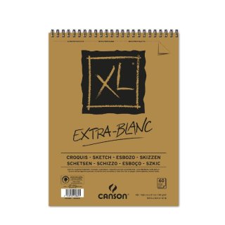 CANSON Skizzen- und Studienblock "XL EXTRA WHITE" DIN A5 60 Blatt