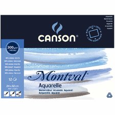CANSON Aquarellblock "Montval" rundum geleimt...