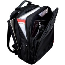 LiGHTPAK Notebook Rucksack "ECHO" aus Nylon schwarz