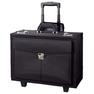 Alassio Pilotenkoffer "ROCCA" Mikrofaser schwarz