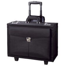 Alassio Pilotenkoffer "ROCCA" Mikrofaser schwarz