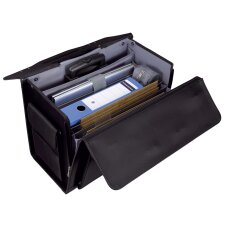 Alassio Pilotenkoffer "ROCCA" Mikrofaser schwarz
