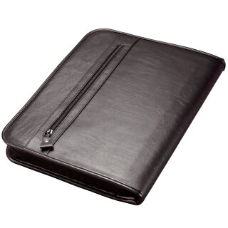 Alassio Ringbuchmappe "LIMONE" A4 FINEtouch Lederimitat schwarz
