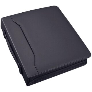 Alassio Ringbuchmappe "OSI" A4 Lederimitat schwarz