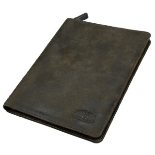 PRIDE&SOUL Schreibmappe DIN A4 Leder braun