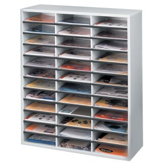 Fellowes Post und Broschüren Manager 36 Fächer horizontal grau