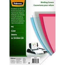 Fellowes Deckblatt DIN A4 PVC transparent 0,20 mm 100 Blatt