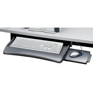 Fellowes Tastaturschublade mit Mausablage graphit (ohne Deko)