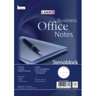 LANDRÉ Stenoblock "Office Business Notes" A5 40 Blatt