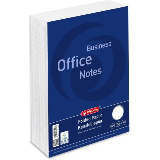 Herlitz Kanzleipapier DIN A3/DIN A4 liniert Rand rechts 250 Blatt