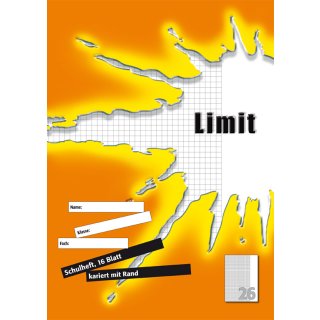 Limit Schulheft DIN A4 Lineatur 28 / 5 mm kariert