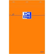 Oxford Notizblock DIN A6 kariert 80 Blatt orange