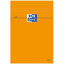 Oxford Notizblock 110 x 170 mm kariert 80 Blatt orange