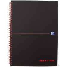 Oxford Black n Red Spiralbuch DIN A4 liniert Karton 70 Blatt