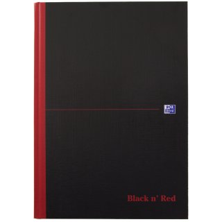 Oxford Black n Red Notizbuch gebunden DIN A4 liniert 70 Blatt