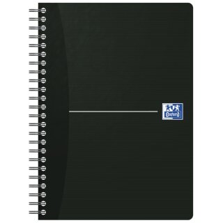 Oxford Spiralbuch "Smart Black" DIN A5 schwarz liniert 90 Blatt