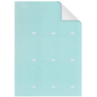 nobo T Karten Größe 2 / 60 mm 130 g/qm bedruckbar blau 20 DIN A4-Bögen à 9 Karten