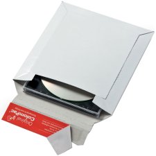 ColomPac CD/Jewelcase Versandtasche stabile Vollpappe weiß (Preis pro Stück)
