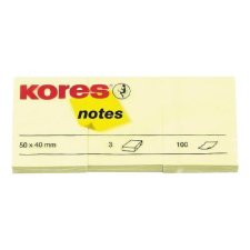 Kores Haftnotizen "notes" 50 x 40 mm blanko...