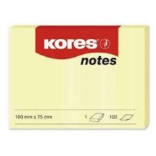 Kores Haftnotizen "notes" 100 x 75 mm blanko...