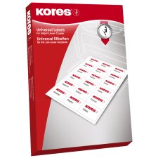 Kores Universal Etiketten Durchmesser: 40 mm weiß...
