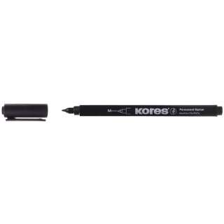 Kores Permanent Marker "K MARKER FINE" M schwarz