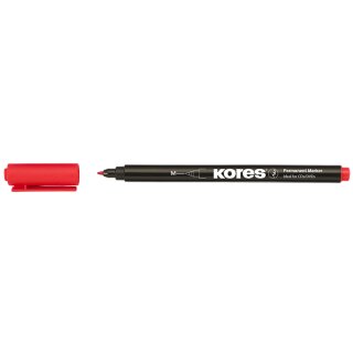 Kores Permanent Marker "K MARKER FINE" M rot