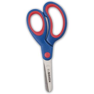Kores Bastelschere mit Softgrip Griff rund Länge: 130 mm zufällige Farbe 1 Stück