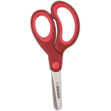 Kores Bastelschere mit Softgrip Griff rund Länge: 130 mm zufällige Farbe 1 Stück