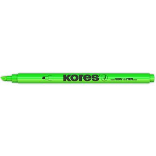 Kores Textmarker Pen Keilspitze: 0,5 3,5 mm grün