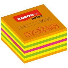 Kores Haftnotizen Würfel 50 x 50 mm neonfarben 5 farbig
