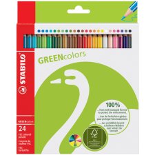 STABILO Buntstifte GREENcolors 24er Karton Etui