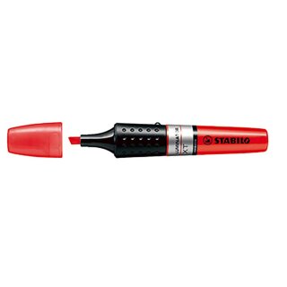 STABILO Textmarker LUMINATOR rot Keilspitze Strichstärke: 2,0 - 5,0 mm