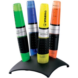 STABILO Textmarker LUMINATOR 4er Kunststoff Tischset