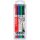 STABILO Permanent Marker Write 4 all S 4er Kunststoff Etui 0,4 mm (superfein)