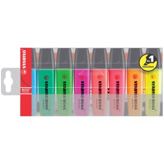 STABILO Textmarker BOSS ORIGINAL 8er PET Etui