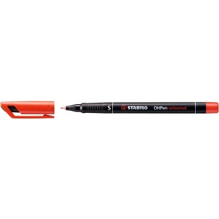 STABILO Folienstift OHPen universal permanent Strichstärke: 0,4 mm / S rot