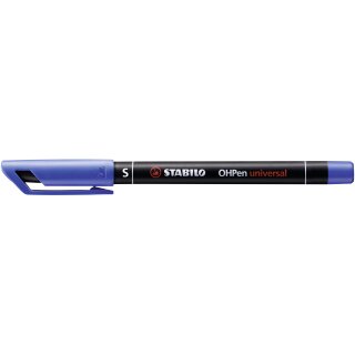 STABILO Folienstift OHPen universal permanent Strichstärke: 0,4 mm / S blau