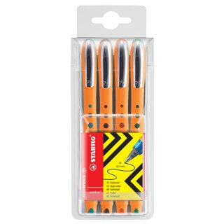 STABILO Tintenroller worker medium 4er Etui